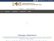 Tablet Screenshot of imnc.org.mx